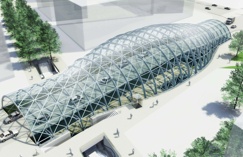 Metro Station Sofia, 2008, Dragan Achitecture, Paris